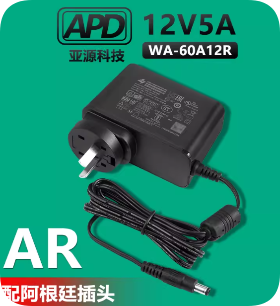 *Brand NEW*Compatible APD WA-60A12R 12V 5A Power Supply Charger AR
